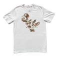 Abstract - White Cotton T-shirt by Embargo Wear