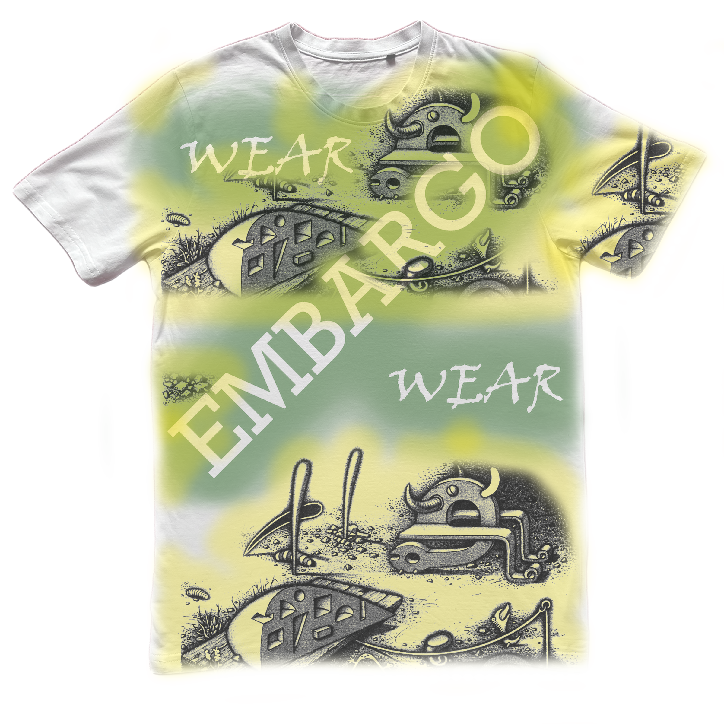 InLove- White Cotton T-shirt by Embargo Wear