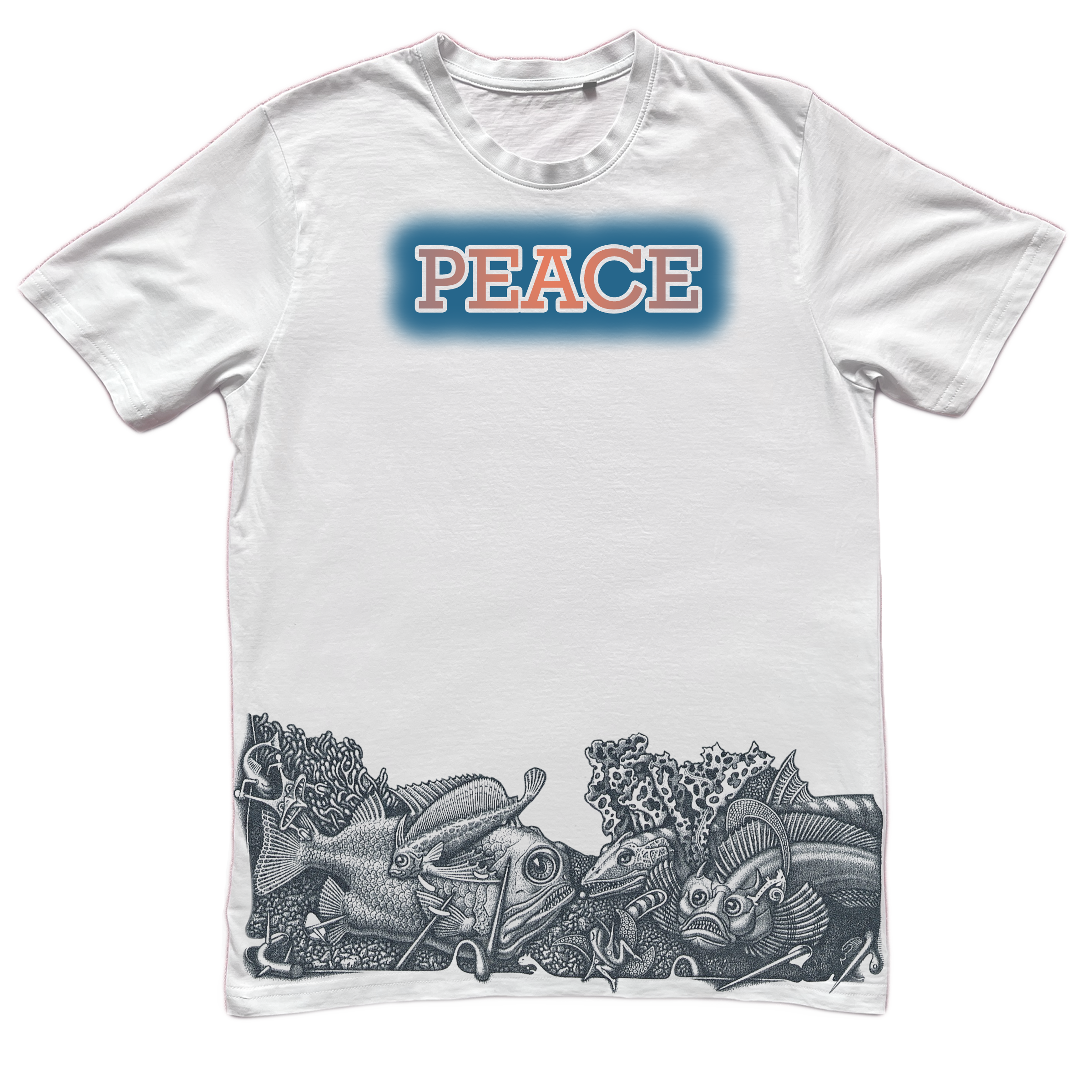 Definitive - White Cotton T-shirt by Embargo Wear