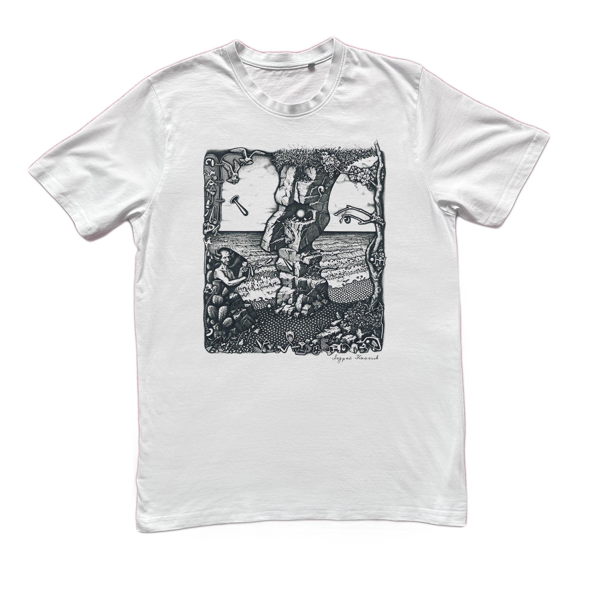Marriage - White Cotton T-shirt by Embargo Wear