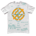Passion - White Cotton T-shirt by Embargo Wear